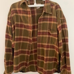 Olive Green and Brown Pendleton